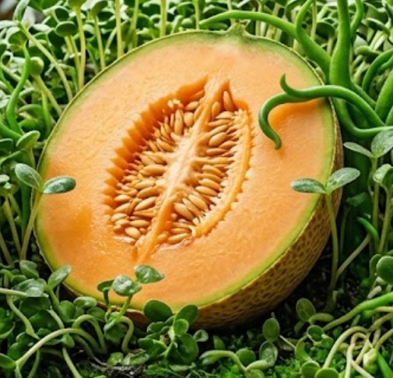 Cantaloupe microgreens
